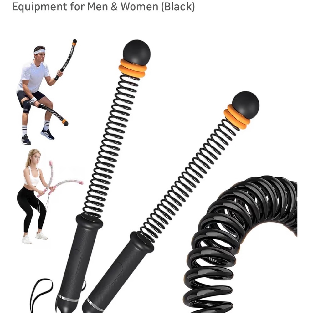 Black and Orange Fitness Resistance Bars